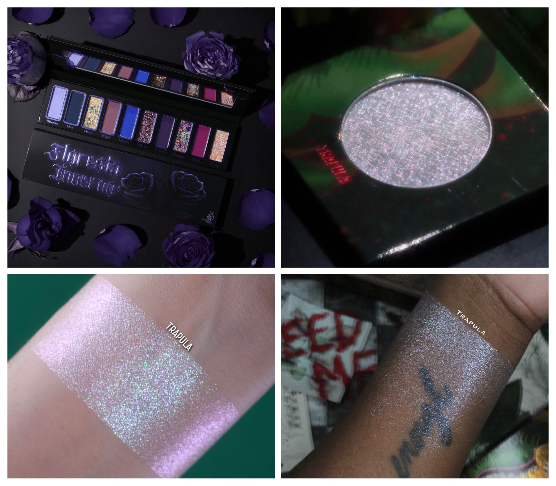 Ladybug Glow Floresta Inverno palette & Trapula Highlighter