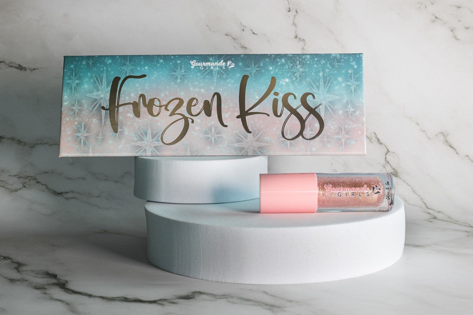 Frozen Kiss Palette & Pink Sparkle Lip Oil